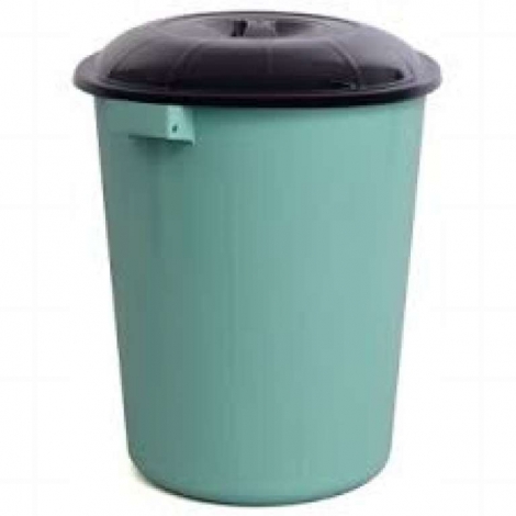 PLASTICOS MB - LIXEIRA 61L C/ TAMPA PRETA ECO - UN (0061)