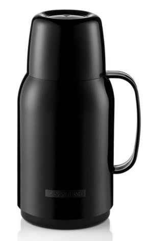 SANREMO - GARRAFA TERMICA PLASTICO GOSTAR PRETA 750ML - UN