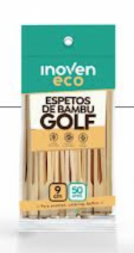 INOVEN - ESPETO BAMBU GOLF 09CM - CX.100X50UN