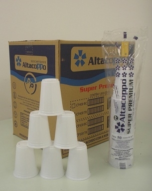 ALTACOPPO - COPO PP 400ML PREMIUM BRANCO - CX.20X50UN
