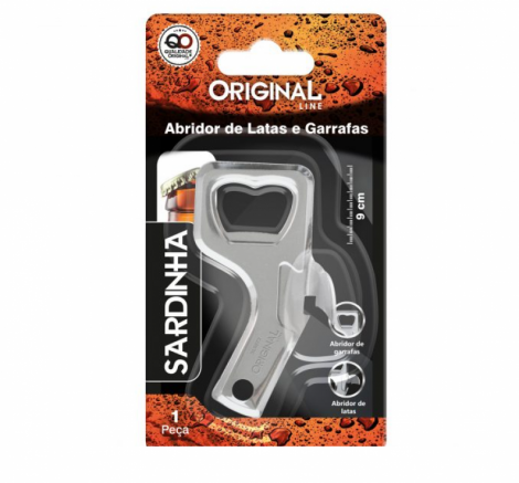 ORIGINAL - ABRIDOR DE LATAS E GARRAFAS SARDINHA (SL0273) - UN