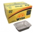 WYDA - BANDEJA ALUMINIO D2 1000 ML (200X152X56) - CX.100UN